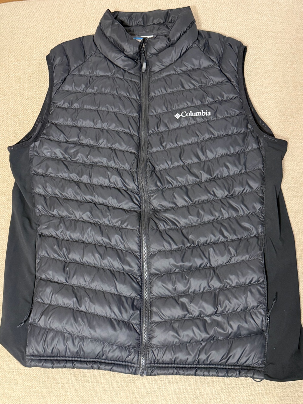 Columbia Men's Powder Pass Hybrid Puffer Vest - Black - Size Large